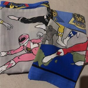 Vintage 90’s PowerRangers bedsheets Twin